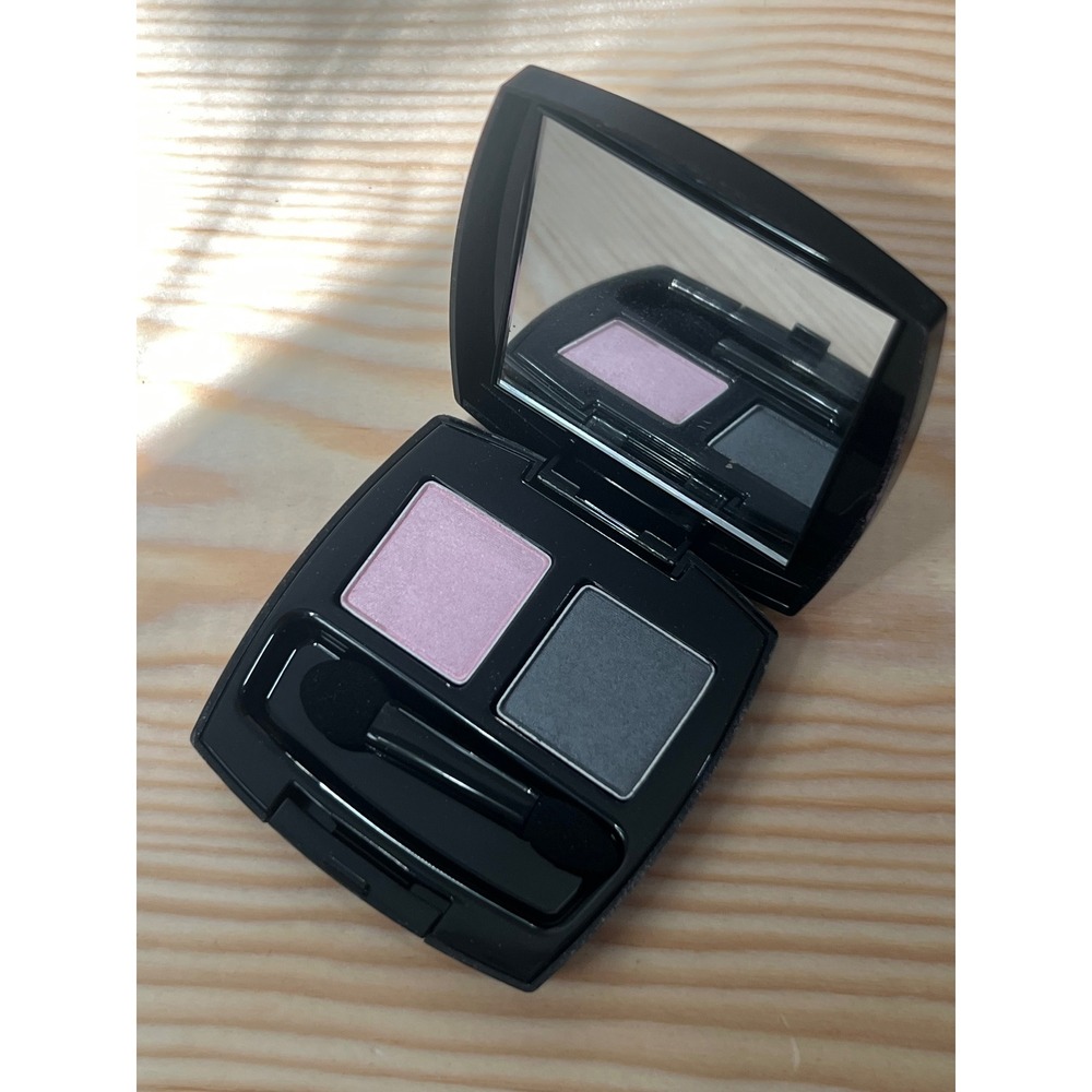 Avon True Color Eyeshadow Duo Grey Matters Pink Glow Silver F0677 Compact